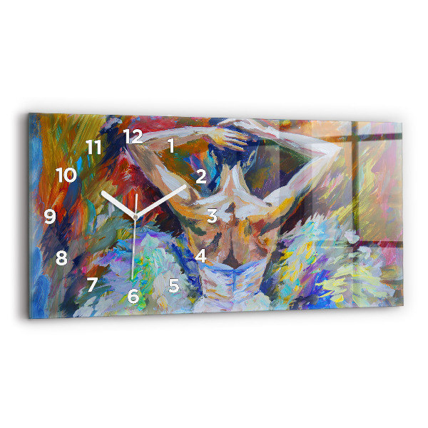Horizontale Uhr Gemalte Ballerina