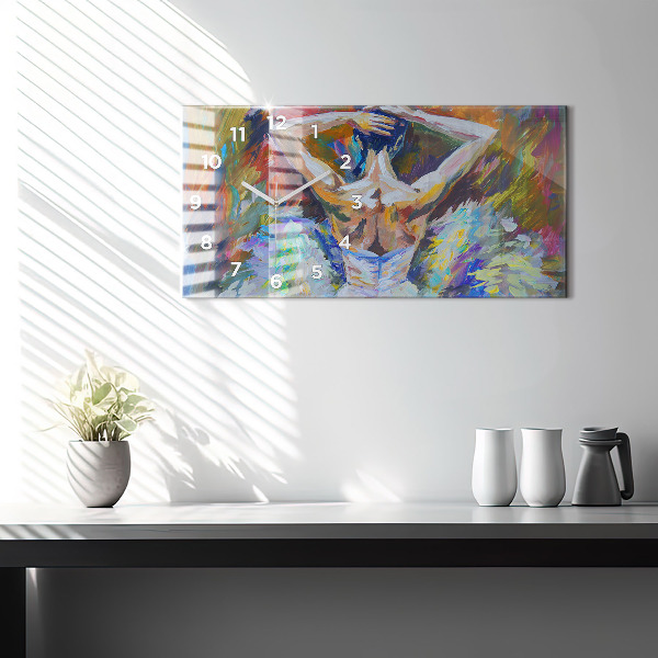 Horizontale Uhr Gemalte Ballerina