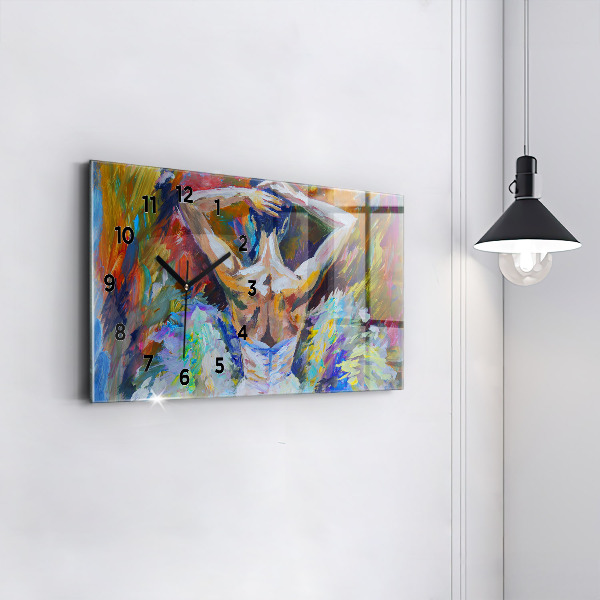 Horizontale Uhr Gemalte Ballerina