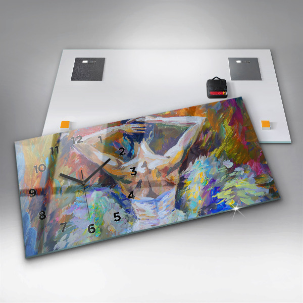 Horizontale Uhr Gemalte Ballerina