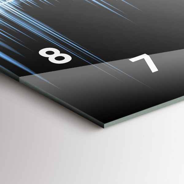 Horizontale Uhr Mikrofon und Kopfhörer