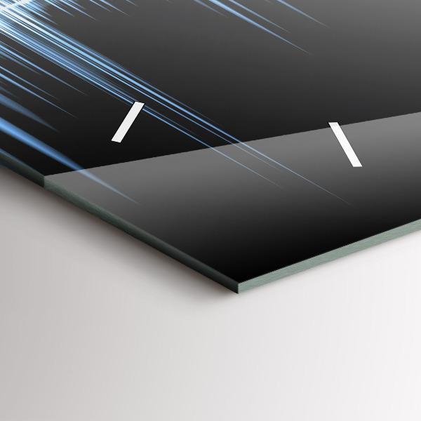 Horizontale Uhr Mikrofon und Kopfhörer