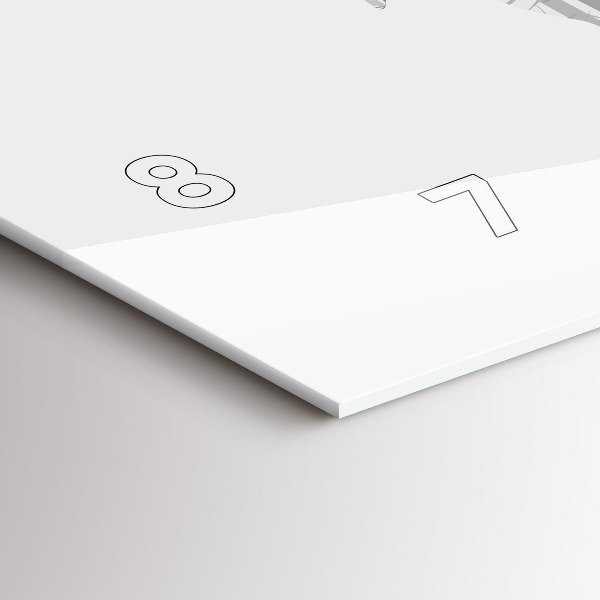 Horizontale Uhr Silhouette eines Rehs Wald