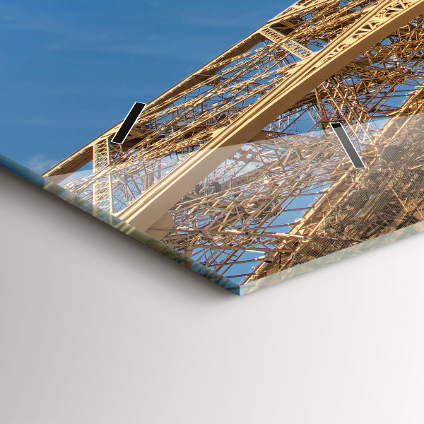 Horizontale Uhr Frankreich Eiffelturm