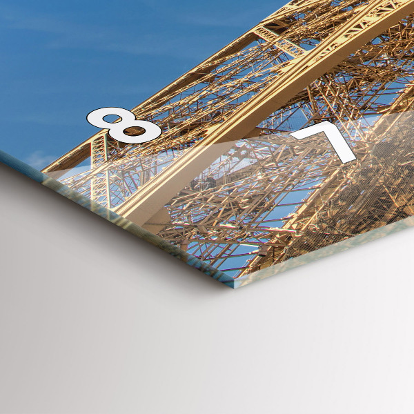 Horizontale Uhr Frankreich Eiffelturm