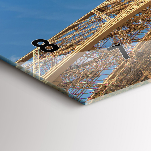 Horizontale Uhr Frankreich Eiffelturm