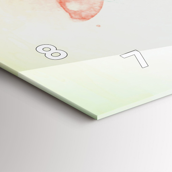 Horizontale Uhr Abstraktes Gesicht einer Frau