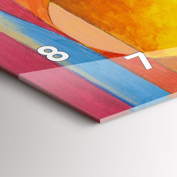 Horizontale Uhr Kunst Dekoration Abstraktion