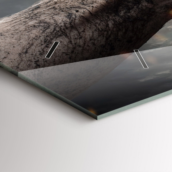 Horizontale Uhr mit motiv Fäuste Macht