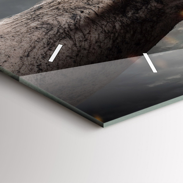 Horizontale Uhr mit motiv Fäuste Macht