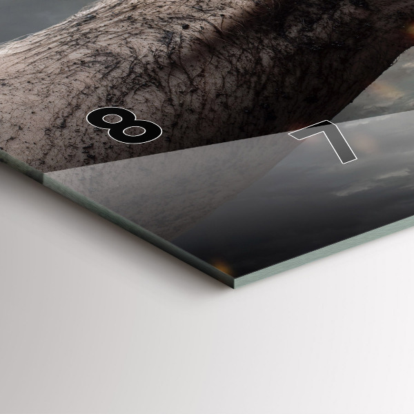 Horizontale Uhr mit motiv Fäuste Macht