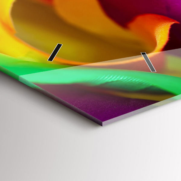 Horizontale Uhr Regenbogenrose