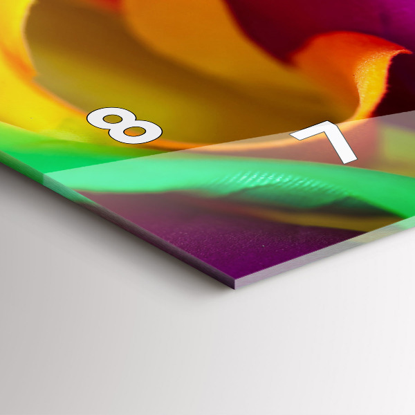 Horizontale Uhr Regenbogenrose