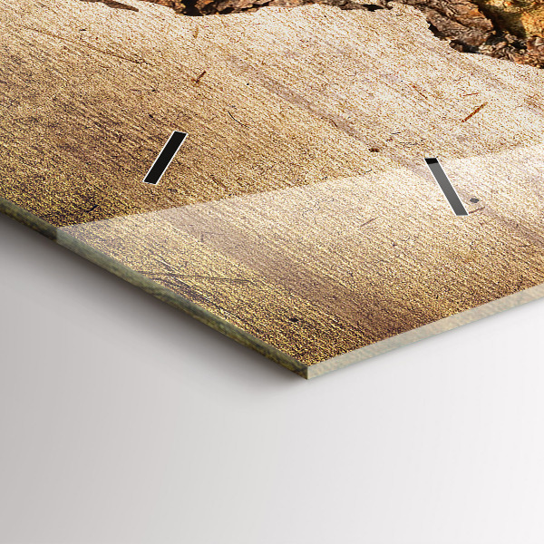 Horizontale Uhr Alte Weltkarte