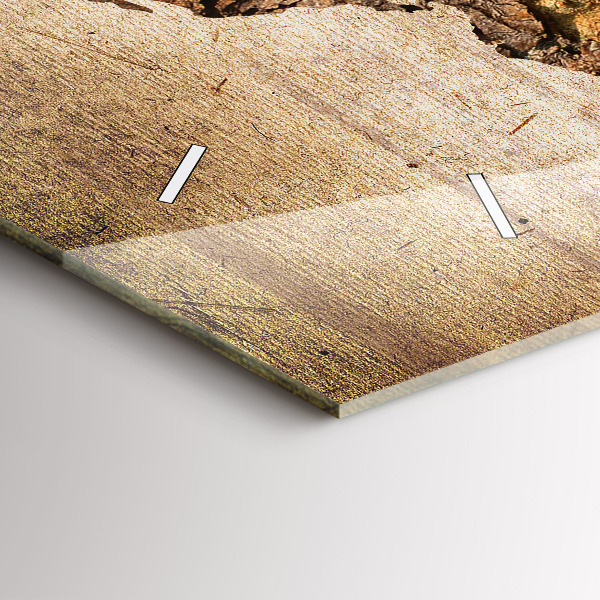 Horizontale Uhr Alte Weltkarte