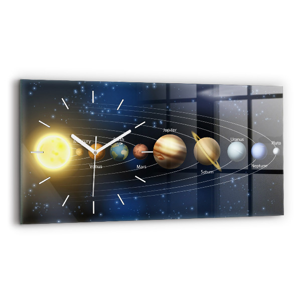 Horizontale Uhr Sonnensystem
