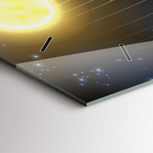 Horizontale Uhr Sonnensystem