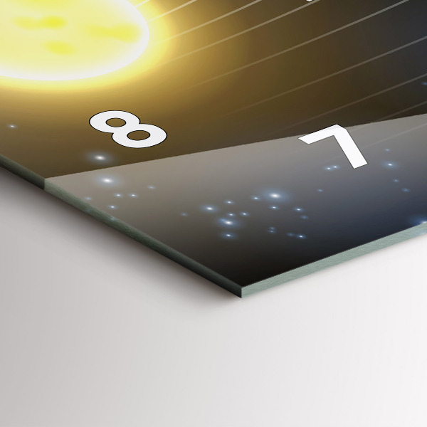 Horizontale Uhr Sonnensystem