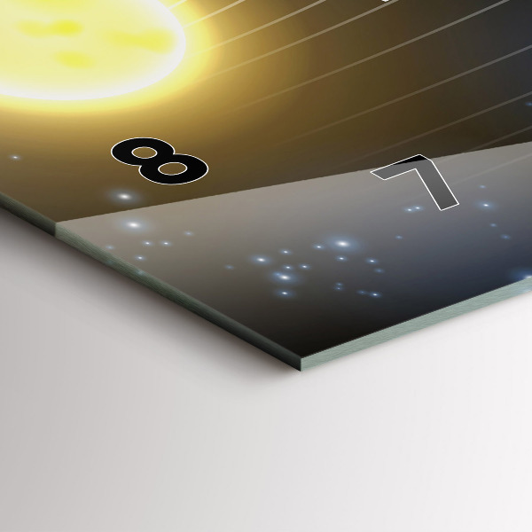 Horizontale Uhr Sonnensystem