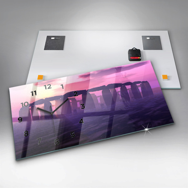 Horizontale Uhr Sonnenuntergang bei Stonehenge