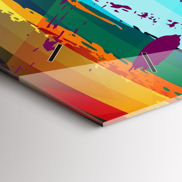 Horizontale Uhr Abstrakter Hintergrund