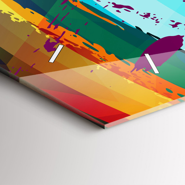 Horizontale Uhr Abstrakter Hintergrund