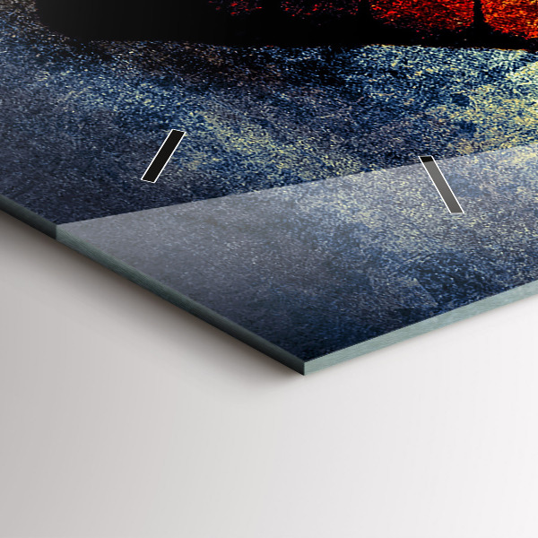 Horizontale Uhr mit motiv Schmetterling im Vintage-Stil