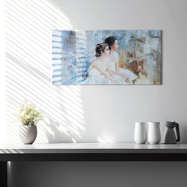 Horizontale Uhr mit motiv Junge Ballerinas