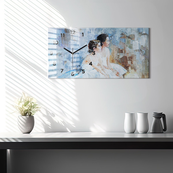 Horizontale Uhr mit motiv Junge Ballerinas