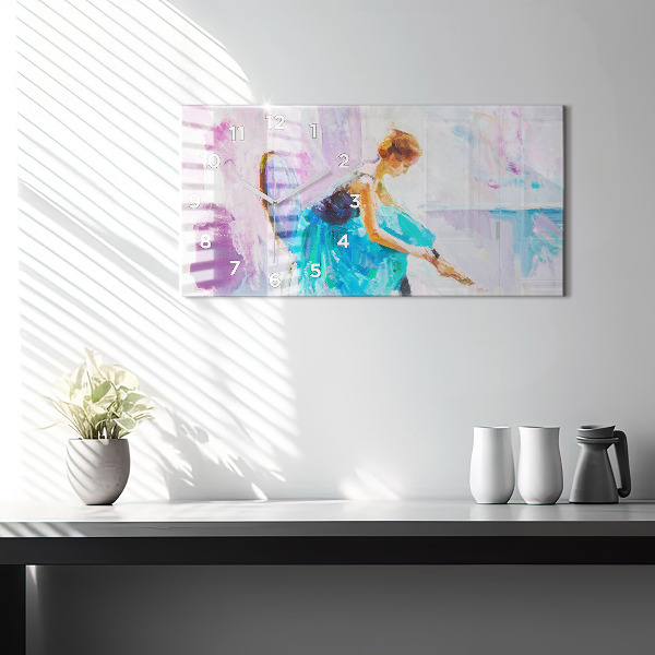 Horizontale Uhr Vorbereitung einer Ballerina