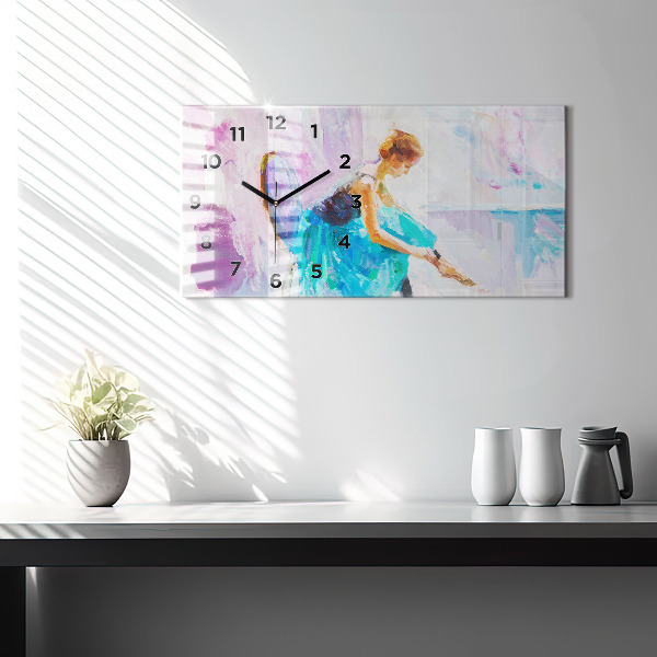 Horizontale Uhr Vorbereitung einer Ballerina