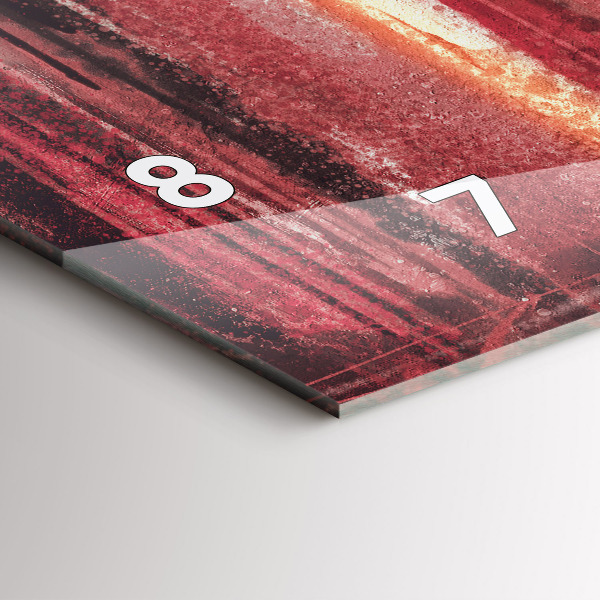 Horizontale Uhr mit motiv Junges verliebtes Paar