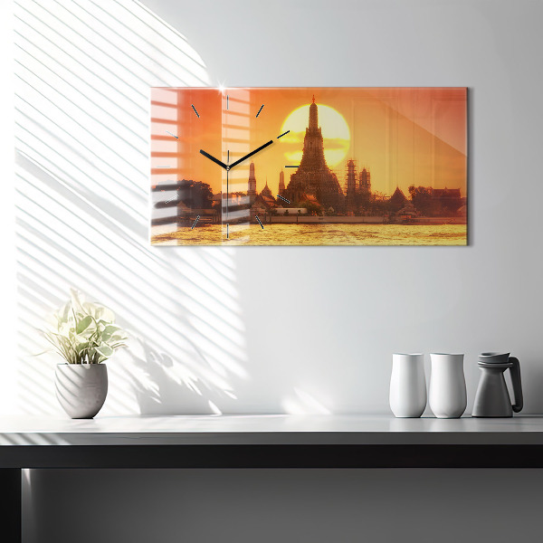 Horizontale Uhr mit motiv Wat arun Bangkok Thailand