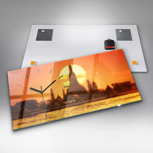 Horizontale Uhr mit motiv Wat arun Bangkok Thailand