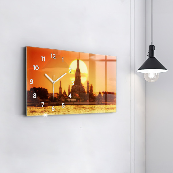 Horizontale Uhr mit motiv Wat arun Bangkok Thailand
