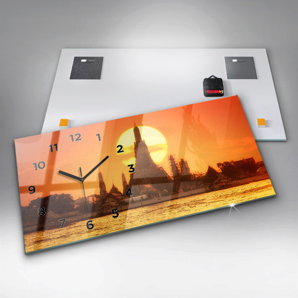 Horizontale Uhr mit motiv Wat arun Bangkok Thailand