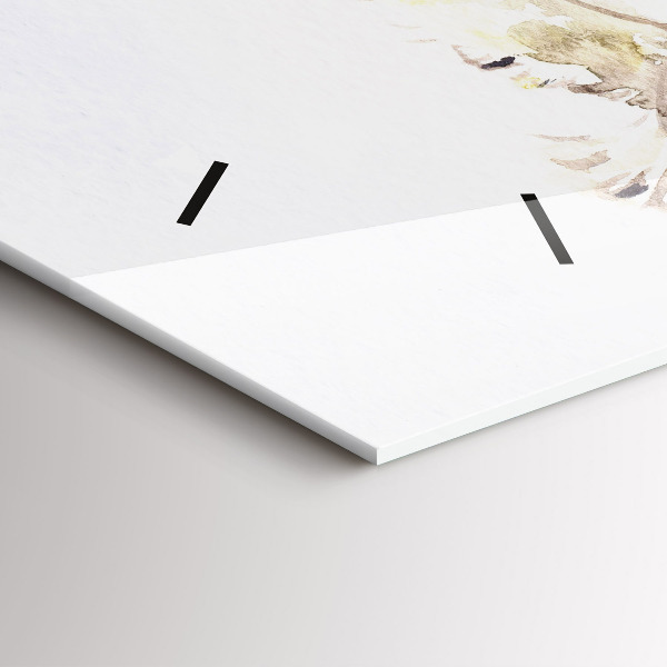 Horizontale Uhr mit motiv Fliegende Vögel