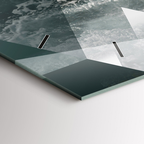 Horizontale Uhr Meereswellen abstrakt