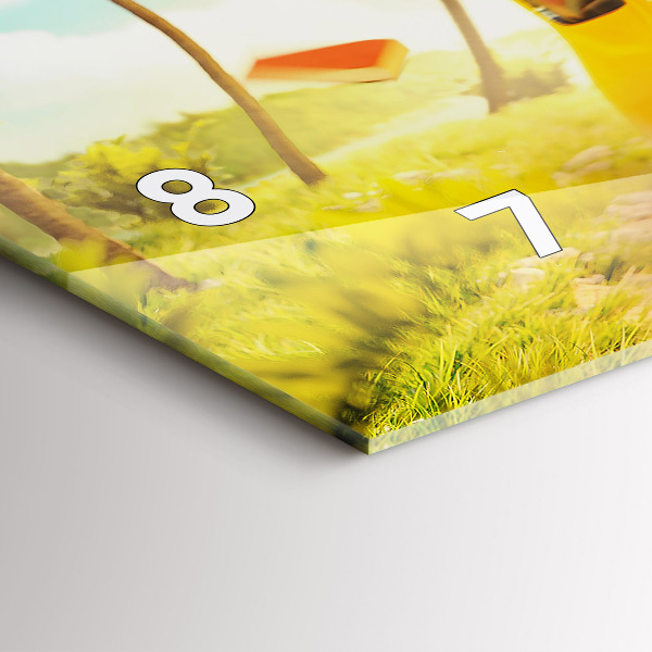 Horizontale Uhr mit motiv Auto mit Surfbrett