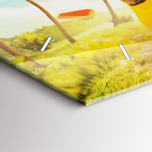 Horizontale Uhr mit motiv Auto mit Surfbrett