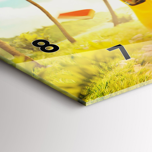 Horizontale Uhr mit motiv Auto mit Surfbrett