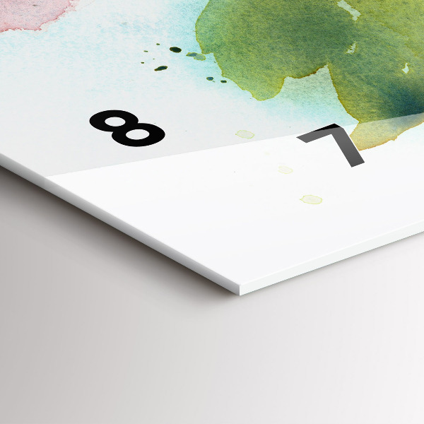 Horizontale Uhr Rosen in einer Vase Aquarell