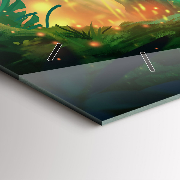 Horizontale Uhr mit motiv Kinder in einem Märchenwald