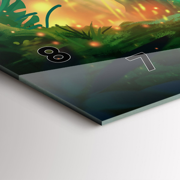 Horizontale Uhr mit motiv Kinder in einem Märchenwald