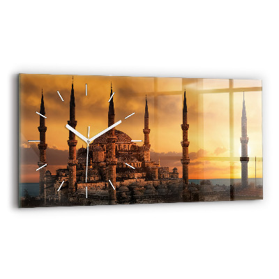 Horizontale Uhr mit motiv Istanbuler Moschee