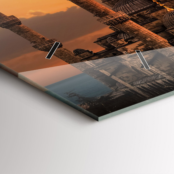 Horizontale Uhr mit motiv Istanbuler Moschee