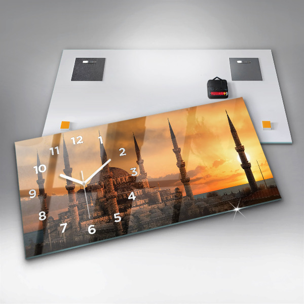 Horizontale Uhr mit motiv Istanbuler Moschee