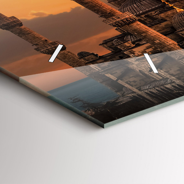 Horizontale Uhr mit motiv Istanbuler Moschee