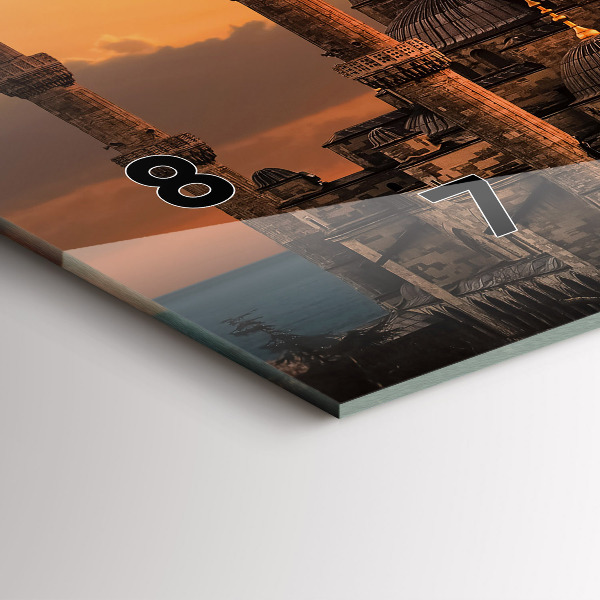 Horizontale Uhr mit motiv Istanbuler Moschee