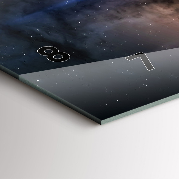 Horizontale Uhr mit motiv Astronaut im Weltraum